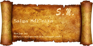 Salga Mónika névjegykártya