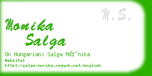 monika salga business card